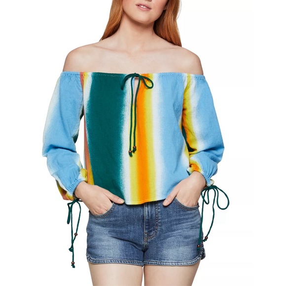 BCBGeneration Faded Stripe Top, Size XL EXCELLENT - Picture 12 of 13